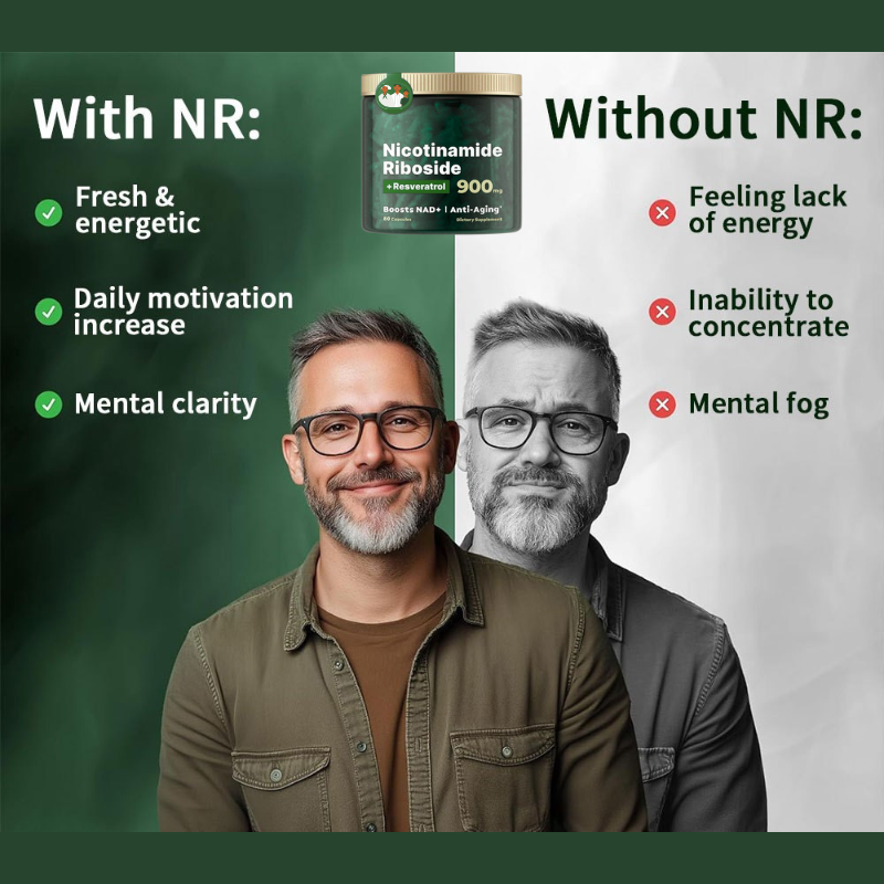 Reclaim Your Vitality: Clinically-Backed NAD+ Booster with Resveratrol